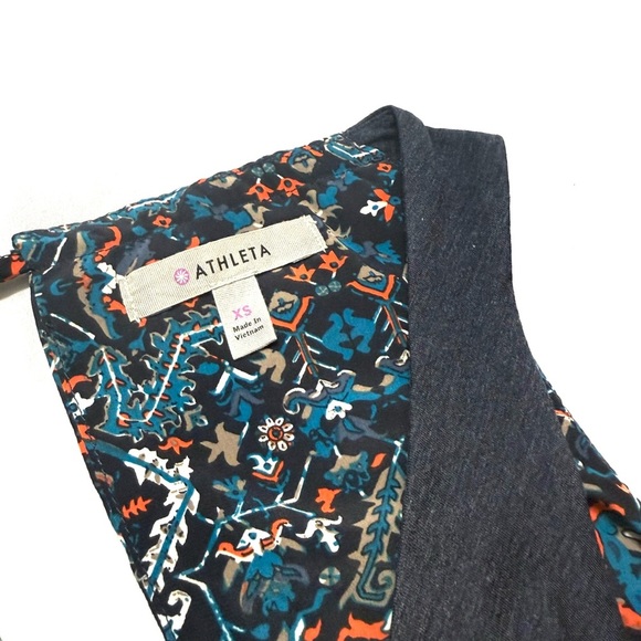 Athleta Patterned Martinique sleeveless Wrap Dress Size XS - Picture 4 of 4